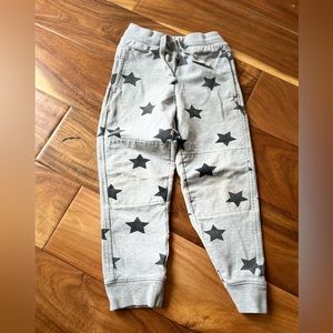 Primary bold star joggers grey/black combo, size 4